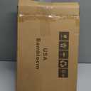 Black Bamboo Bathroom Drawer Organizer, Wooden Kitchen Utensil Holder Set of 5, Stackable Junk Drawer Organizer Tray, Multi-Use Storage Bins Boxs Dividers for Home, Office, Clothing, Makeup, Jewelry