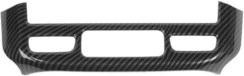 Carbon Fiber Interior Decorative Stickers for Chevrolet Colorado 2014-2024, ABS Carbon Fiber Grain Car Decoration Cover Sticker (Emergency Light)