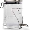 Hamster Water Bottle, Small Animal Glass Waterer, Stainless Steel Nozzle No-Drip Drinker Waterer for Sugar Glider, Rat and Birds (10.1oz)