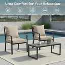 Honorbox 24''x24'' Outdoor Chair Cushions Set of 4, Cream