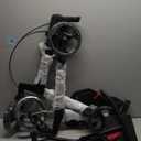 WOTURE Foldable Rollator Walker with Seat & Backrest  16 lb Ultra-Light Mobility Aid, 8" All-Terrain Wheels for Indoor/Outdoor Use, Adjustable Handles & Dual Brakes, Includes Storage Bag, Blue