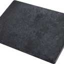 Black Marble Cutting Board, 12x16 Inch Marble Pastry Board With Non-Slip Feet For Cheese, Charcuterie, Dough, Chocolate, Dessert, Pack Of 1 Piece (16"L x 12"W, Ocean Grey)