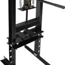 6-Ton H-Frame Hydraulic Shop Press, Heavy Duty Garage Floor Press with Adjustable Plates & Stamping Plates, Industrial-Grade Bearing Presses for Bearing, Gear Removal & Bending, Black