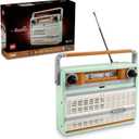 LEGO Icons Retro Radio Building Set for Adults - Home Decor for Bedroom, Living Room, Desk for Vintage Aesthetic with Sound Effects & Smart Phone Integration - Gift for Graduation - 10334