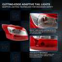 Driver Left Side Tail Light Compatible With 2012-2014 Ford Focus Sedan FO2818151 Rear Out Brake Lamp FO2818151C P68078 DM5Z13405E FO2818151D FO2818151N