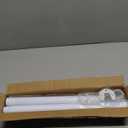 Closet Rods for Hanging Clothes, 1.3 Inch Diameter Heavy Duty Closet Rod 17-39 Inch Adjustable Clothes Hanging Bar Matte White Shower Curtain Rods for Closet, Wardrobes, Bathroom, Windows