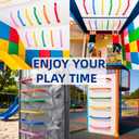 ESPETS 17 Inch 6 Pieces Colorful Safety Handles Metal for Playground Accessories- Swing Set Attachment Grab Handles, Playset Hand Grips, Indoor Monkey Bars for Jungle Gym, Playhouse, Climbing Frame