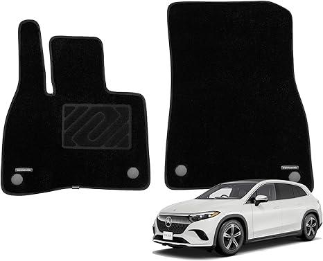 WENNEBIRD Superior Carpet Front Row Floor Mats for 2023-2025 Mercedes-Benz EQS SUV (X296) / EQE SUV (X294), Premium All Weather Anti-Slip Waterproof Floor Liners, 0.6 Inch Thickness Rugs - 2pc