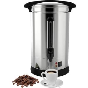 120 Cup Coffee Urn and Hot Beverage Dispenser, 18L/4.8Gal Commercial Coffee Maker Stainless Steel Large Hot Coffee Dispenser for Party Buffet Catering