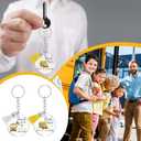 Misdary 24 Pcs School Bus Driver Keychain for Graduation Gifts Appreciation Acrylic Keychain with Tassels