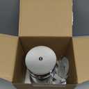 Cafe Du Chateau Stainless Steel French Press Coffee Maker 34 oz - Easy to Use Insulated Coffee Press with 4-Level Filtration, Manual Brewer for Tea, Camping & Travel with BPA Free, Durable Clear Glass