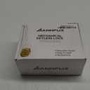 Pure Mechanical Keyless Entry Keypad Door Knob Lock,Double-Sided Combination&Handle for Front Gate,Auto Locking,Interior Exterior Push Button Code&Lever Set for Fence,No Battery(Matte Black)