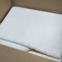 Madison Park Signature Marshmallow Bathroom Rug Non Slip, Luxrurious Plush Bath Mat, Absorbent, Quick Dry, Spa Design Bath Room Dcor, 20x30, White