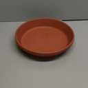 The HC Companies 12 Inch Round Plastic Classic Plant Saucer - Indoor Outdoor Plant Trays for Pots - 12.5"x12.5"x2.13" Clay (Pack of 2)
