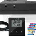 Briidea Electric Humidifiers for Cabinet (1-8 Cubic Ft.), 30% RH~80% RH Humidity Setting Values, Perfect Monitoring Temperature and Humidity, 12V Adapter Power Supply