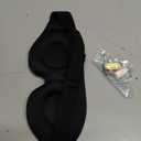 MZOO Luxury Sleep Eye Mask for Side Sleeper Men Women, Zero Eye Pressure 3D Sleeping Mask, Light Blocking Patented Design Night Blindfold, Soft Eye Shade Cover for Travel, Black