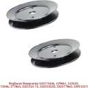 GELASKA 2 Pack 130794 Spindle Assembly with 153535 Mandrel Pulley Replaces Husqvarna 532130794, 539110158, 532173436, 532153535, 532177865, 539112171, Craftsman 173436, 129861, 177865