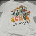 Groovy Wildflower School Counselor Tees T-Shirt,small