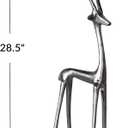 Creative Co-Op Tall Cast Aluminum Reindeer, gunmetal finish, 28.5" H