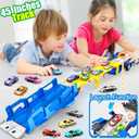 Dinosaur Toys for Kids 3-5, Dinosaur Truck with 12 Cars Toys, Car Track Set, Birthday Gifts Toys for 3 4 5+ Year Old Boys Girls, Transport Carrier Truck for Toddlers, Chritsmas Gifts