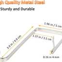 10Pcs Over The Door Hooks, Metal Door Hanger Z Hooks, Sturdy Over Door Hooks for Hanging Clothes, Towels, Coats and More