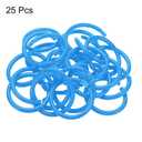 PATIKIL 1.6" OD 1.3" ID Loose Leaf Rings, 25 Pack Binder Ring Plastic O Rings for Book DIY Scrapbook Notebook, Pink