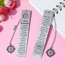 Coworker Leaving Gifts for Women, Farewell Going Away Goodbye Gifts for Coworker Friends Her Boss Teacher Employee Compass Bookmark You Will Be Missed Retirement Gifts for Women (2Pcs)