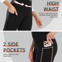 GAYHAY Fleece Lined Leggings for Women with Pockets- Water Resistant Winter Thermal Warm High Waisted Workout Tights Pants (Black, S/M)