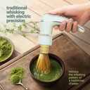 Matcha Mate Electric Powered Bamboo Whisk - Traditional Whisking with Electronic Precision - Rechargeable Portable Tea Frother, Stirrer, Mixer, Making Machine Set Accessories Kit - Gift (Gift Set)