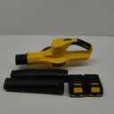 Leaf Blower Cordless with 2 Batteries and Charger, 21V Electric Leaf Blower with 2 Speed Modes, 2.0Ah Lightweight Battery Powered Blowers for Lawn Care, Patio, Blowing Leaves (Yellow)