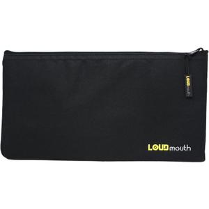 LOUDmouth Dual Wireless Microphone Pouch | Zippered Mic Bag for Two Long Microphones | 12.5" x 6.5"