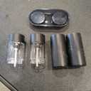 Electric Salt and Pepper Grinder Set Automatic Battery Pepper Mill Shakers Adjustable Coarseness Upgraded Larger Capacity with Led Home and Kitchen Appliances Birthday Gifts for Women Mom (Black/Black)