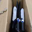 Drive Medical Blue Streak Lightweight Foldable Wheelchair for Adults, Seniors, and Disabled - Swing-Away Elevating Leg Rests and Flip-Back Padded Arms - Black/Blue (20 Inch)