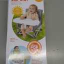 Bright Starts Pop 'N Sit Portable Booster, Indoor/Outdoor Use, Floor Seat with Feeding Tray, Grey, 6 Mos - 3 Yrs (Core Gray)