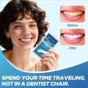 Teeth Whitening Strip 14 Treatments - Whitening Strips for Sensitive People, Fast Remove Smoking, Coffee, Wine Stains, Teeth Brightening Kit Pack of 28 Non-Slip Strips