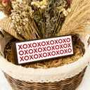 XOXO Sign for Tabletop or Wall Hanging, Valentines Day Decor, Love Wood Blocks for Happy Valentine's Day Party, Home Table Desk Decoration, Wedding Decor, 9.5x3.1x1 inches