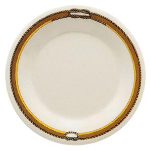 G.E.T. 9" Rodeo Heavy-Duty Wide Rim Melamine Dessert Plate (Set of 4)