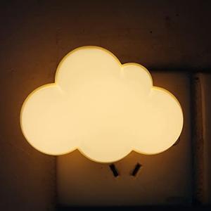 AUSAYE Sensor LED Night Light Plug-in Night Lights for Kids Adults, Cute Dream Lighting Wall Lamp Cloud Night Light for Bedroom Bathroom, Toilet, Stairs, Kitchen, Hallway Home Decor