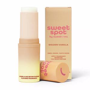 SweetSpot Flavored Solid Perfume Stick, Portable Travel Perfumes for Women, Long Lasting Fragrances, Non Sticky Formula, Natural Ingredients, Fragrance Stick (Brown Sugar Vanilla)