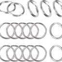PH PandaHall 20mm Split Rings, 50pcs 304 Stainless Steel Double Loop Jump Rings 10 Gauge Mini Connector Rings for Earring Necklace Bracelet Keychain Jewelry Making DIY Craft