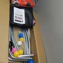 ZCMHAXJ 55" Trampoline for Kids with Enclosure, 440lbs Capacity Indoor & Outdoor Toddler Trampoline with Adjustable Gymnastics Bar & Toys, for Boys & Girls (Pink)