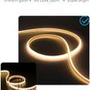 COB LED Rope Lights Outdoor Waterproof 82ft Warm White 3000K Led Strip Lights Waterproof AC 110V/120V Super Brightness Flex Cob Light for Patio Garden Building Commerical Dimmable with Remote
