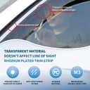 Window Visors Rain Guards for Cadillac XT6 MK1 2019+ Accessories,Side Window Wind Deflectors for Cadillac XT6 MK1 2019 2020 2021 2022 2023 2024 2025, 6 PCS