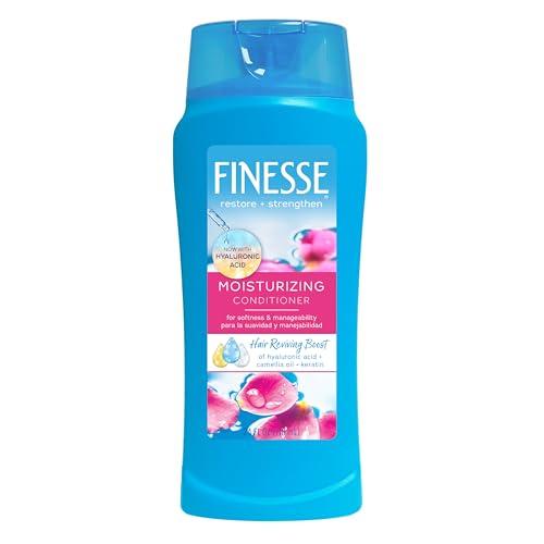 FINESSE Restore + Strengthen Moisturizing Conditioner, 24 oz, Moisturize & Repair Dry or Damaged Hair for Soft, Healthy Looking Hair