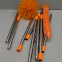 20 Feet High Reach Duster Kit with 2-14 ft Extension Pole, Cobweb & Corner Brush Cleaning Duster Kit for Cleaning, Microfiber Feather Duster Cleaner with Washable Head for Ceiling Fan, Furniture, Home