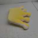 Crown Shaped Throw Pillows, Fluffy Decorative Pillows Soft for Girls Boys in Toddler Kids Room Decoration (Yellow)