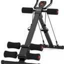 RELIFE REBUILD YOUR LIFE AB Workout Machine Adjustable Ab Trainer Machine Foldable Ab Cruncher Strength Training Equipment for Home Gym, Full Body Workout Equipment 440 LBS