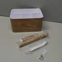 BYUNER Shower Caddy Portable for College: Devided Bathroom Caddy Shower Basket for Dorm with Handle, Plastic Bathroom Counter Organizer Storage Tote Bin for Dorm,Kitchen,Cabinet, Wood Grain