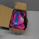 IDAODAN Electric Balloon Pump, Portable Electric Balloon Blower Machine Balloon Air Pump Dual Nozzle Rose Red 110V 600W Balloon Inflator for Party Decorations