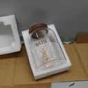 BKYFPQ 74 oz Glass Bath Salts Jar,Bath Salt Container with Lid and Scoop,Bathroom Organizers and Storage,for Bathtub Accessories for Women,Bathroom Decor,Home Decor